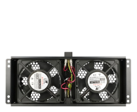 ExtraLink  Wentylator do szaf 19" 230V 125x320x50mm (czarna) - 1323215 - zdjęcie 2